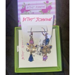 Betsey Johnson Butterfly Earrings